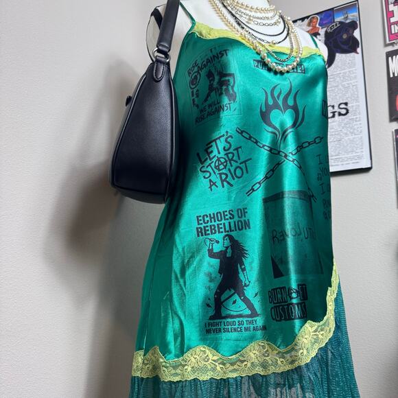 Echoes of Rebellion: Slip Dress - Picture 4 of 7